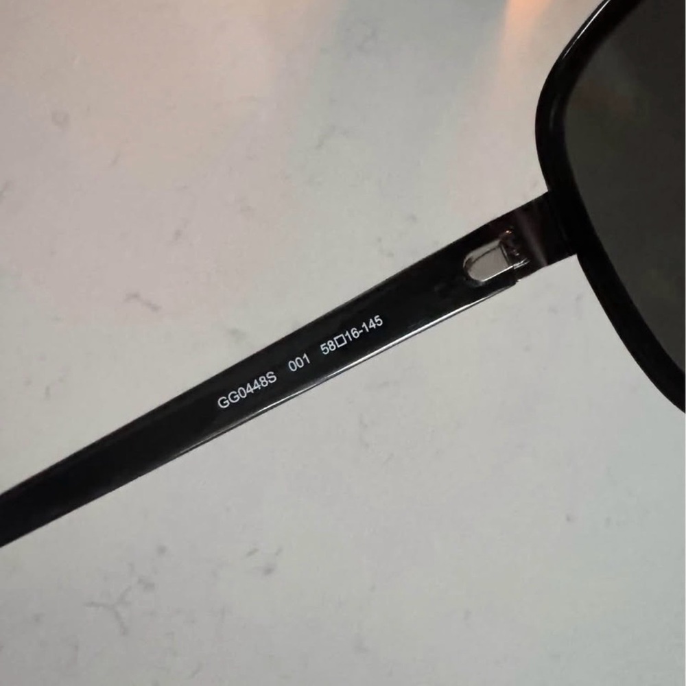 Gucci Black Aviator Sunglasses - Picture 9 of 10